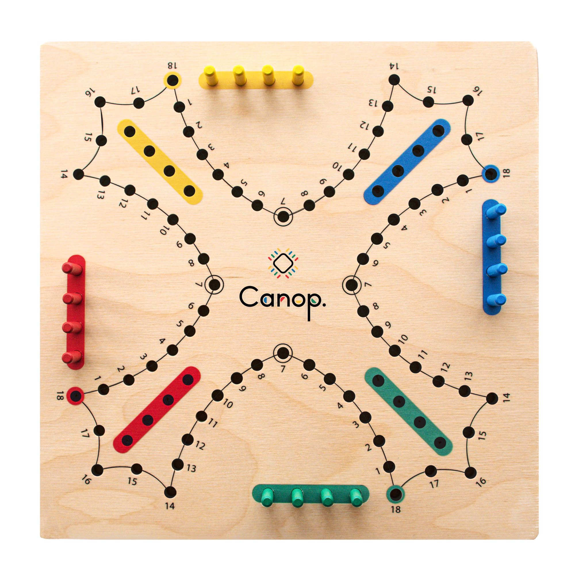 Jeu de Tock - 2 à 4 joueurs - 28x28cm - Canop Jeu